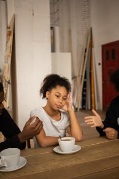 pexels-photo-7114105-7114105 Family having a serious discussion over coffee at home, conveying a thoughtful mood.